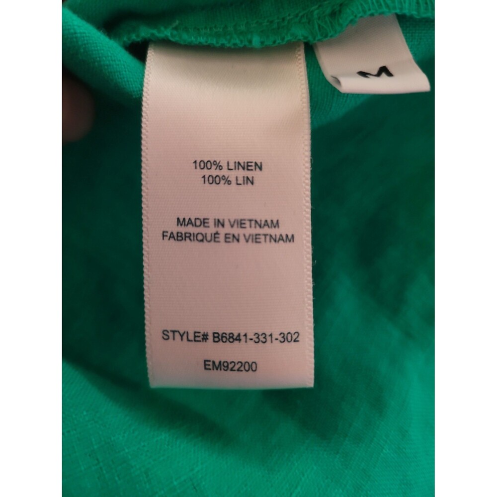 Bella Dahl Cap Sleeve Henley Dress Sz M Beachy Vacation Sustainable - Picture 5 of 7